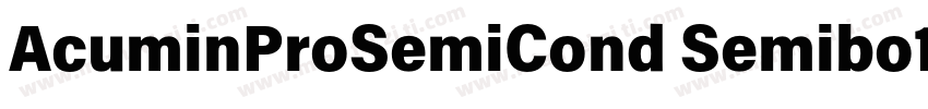 AcuminProSemiCond Semibo1d字体转换